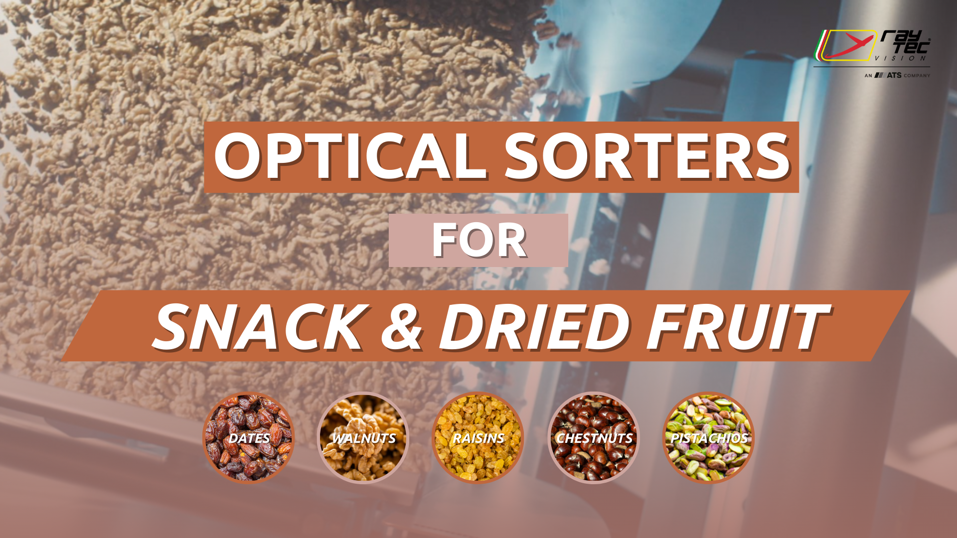 Watch the Raytec Vision snack and dried fruit sorting playlist on YouTube